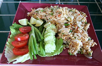 arroz frito tailandes