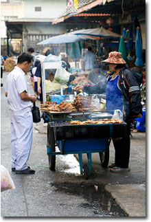 En un mercado de Ayutthaya