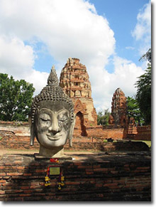 Templo Wat Phra Mahathat en Ayutthaya