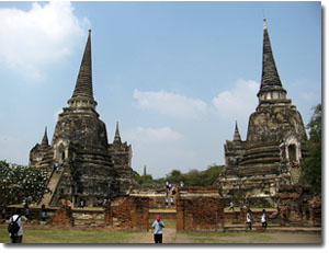 Templo Wat Phra Sri Sanphet en Ayutthaya
