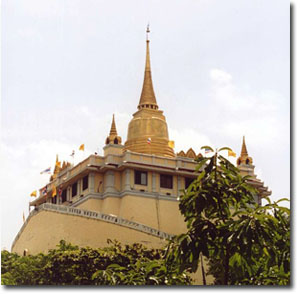 Monte Dorado de Bangkok, visto desde wat saket