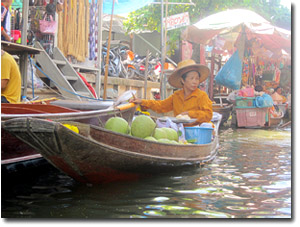 Mercado flotante de Damnoen Saduak
