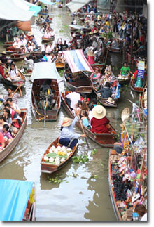 Mercado flotante de Damnoen Saduak