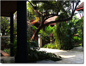 Jardin en la casa de Jim Thompson, Bangkok