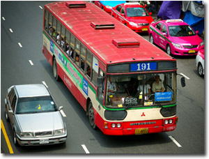 Autobús de Bangkok de la línea número 191
