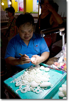 haciendo jabones en Patpong, Bangkok