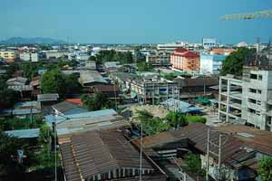 Vistas desde un hotel de Chonburi