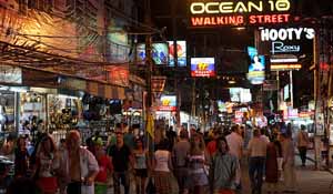 una calle de Pattaya