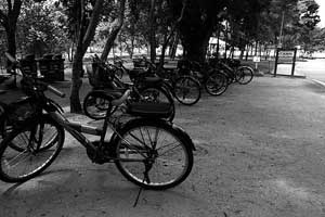 bicicletas en Phetchaburi