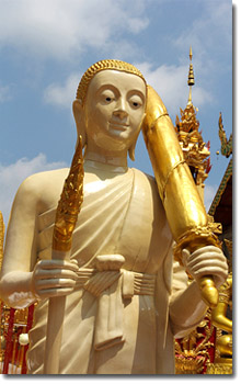 Buda en el Templo Wat Phrathat Doi Suthep