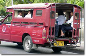 transporte publico en chiang mai