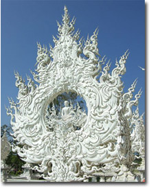 detalle del templo Wat Rong Khun