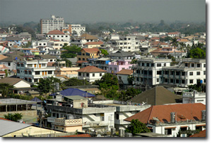 edificios en Tachileik en Myanmar
