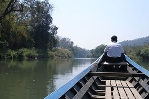 navegando por el rio Pai cerca de Mae Hong Son