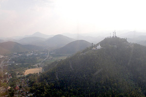 Vistas desde el aire de Mae Hong Son
