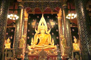 Imagen de Buda en un templo de Phitsanulok