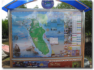 Mapa de Ko Lanta