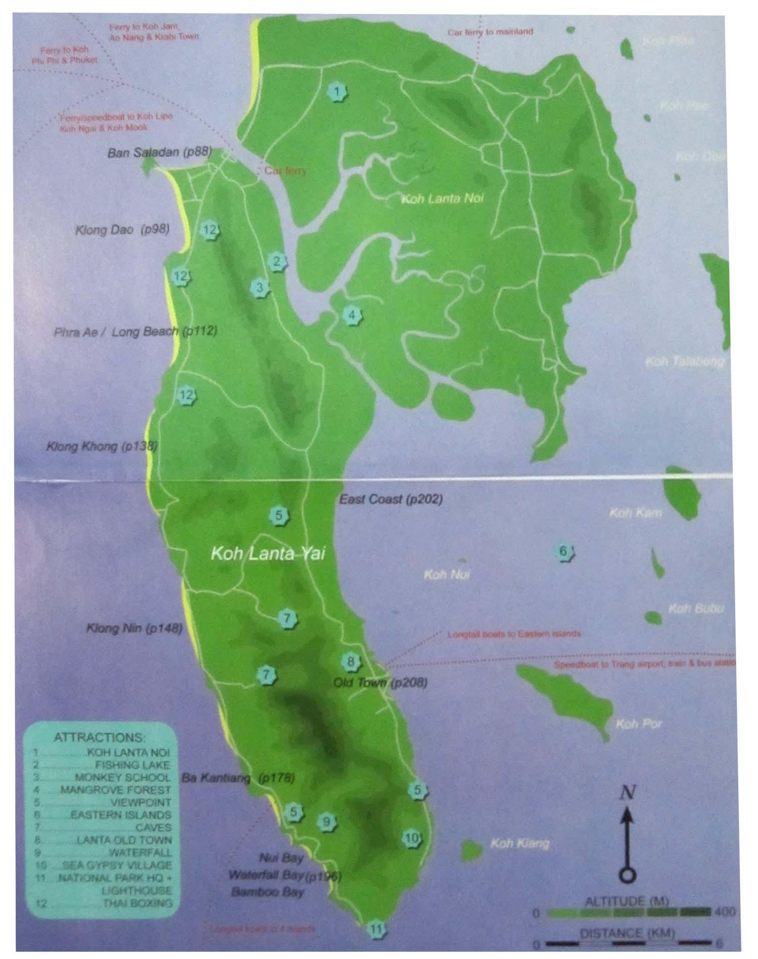 mapa Ko Lanta