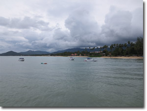 Vista desde el mar de Mae Nam, Ko Samui