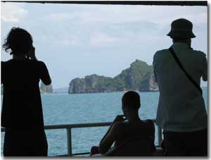 islote de Ko Samui vistas desde un barco