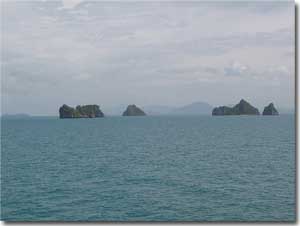 vistas de islotes desde Ko Samui