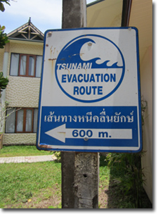 Advertencia de tsunami en ao nang