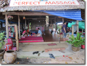 negocio de masajes en Ao Nang