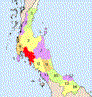 Localizacion de Krabi en Tailandia