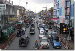 una calle en Nakhon Si Thammarat