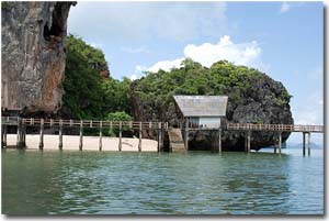 Muelle en la Bahia de Phang Nga