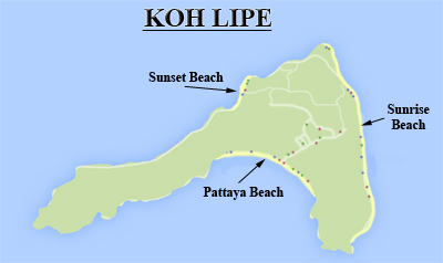 Mapa de Ko Lipe